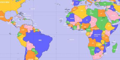 Cabo Verde localización no mapa do mundo